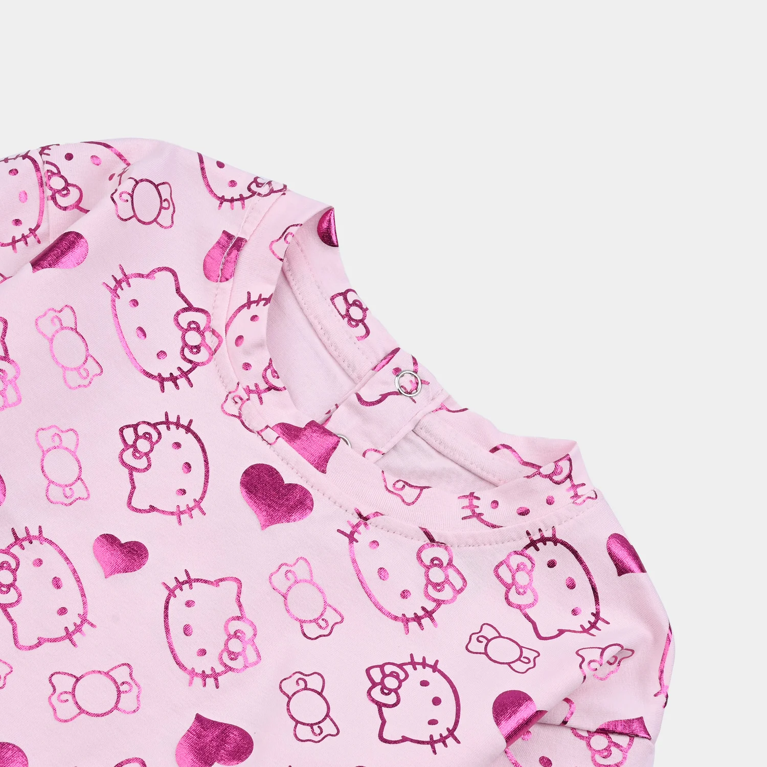 Infant Girls Lycra Jersey T-Shirt - Pink - Image 2