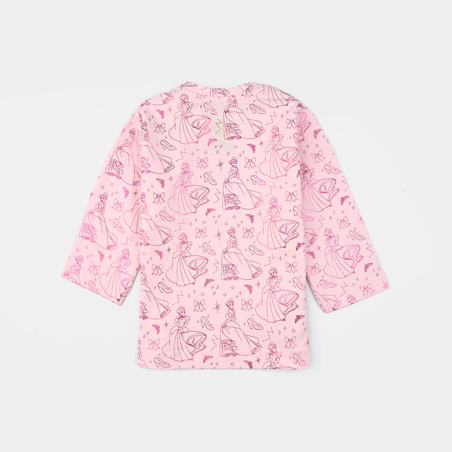 Infant Girls Lycra Jersey T-Shirt-Pink - Image 3
