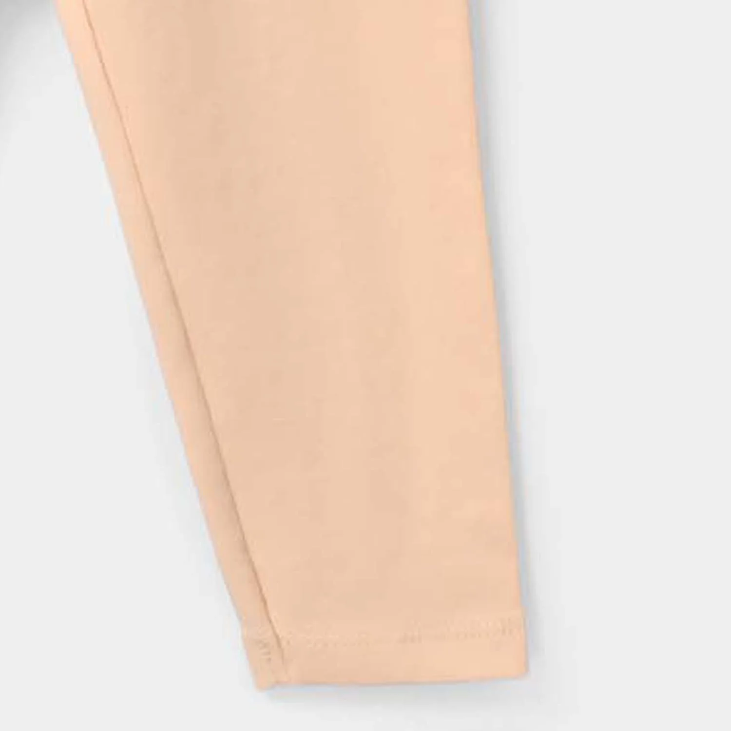 Infant Girls Lycra Jersey Tights - Camel - Image 3