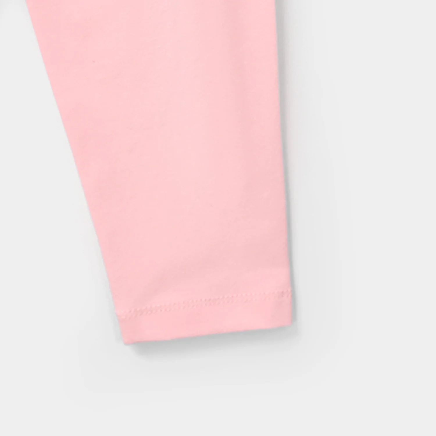 Infant Girls Lycra Jersey Tights - Candy Pink - Image 3