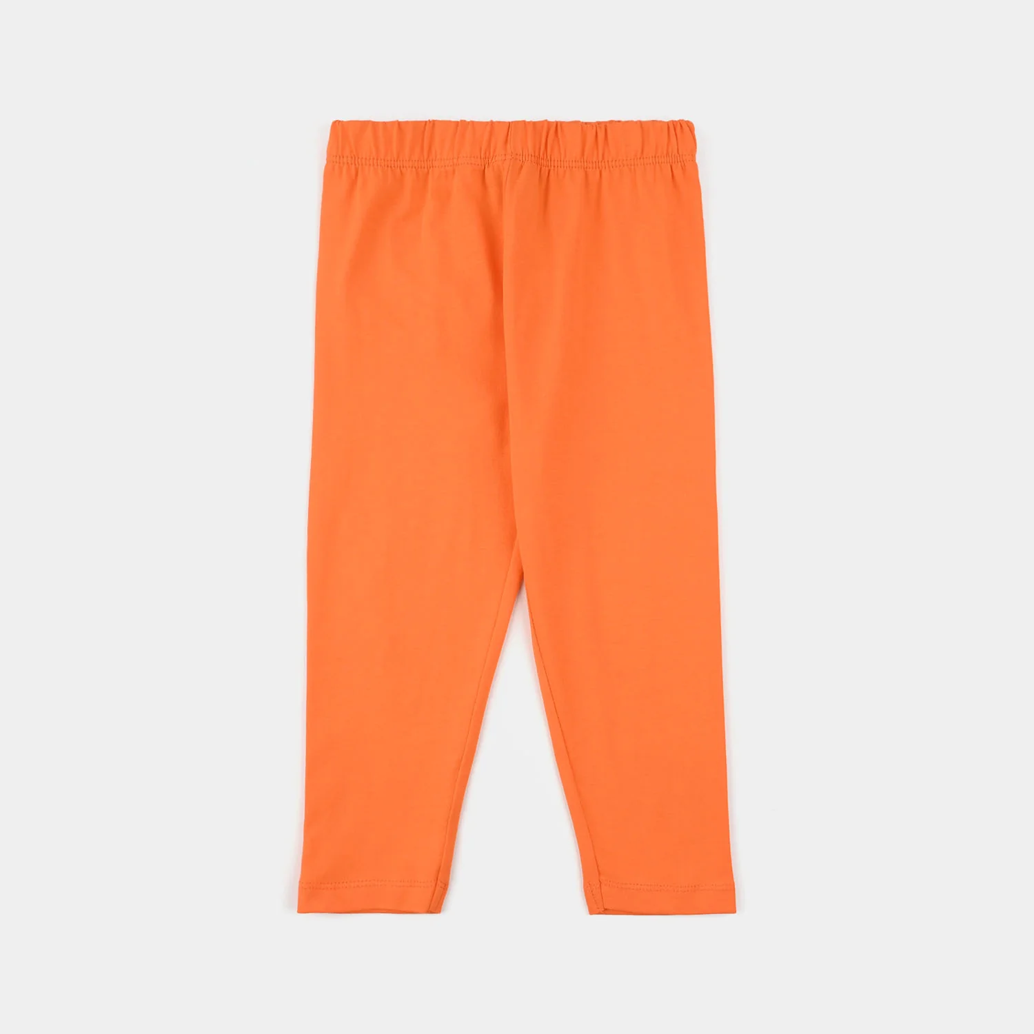 Infant Girls Lycra Jersey Tights - Orange - Image 3