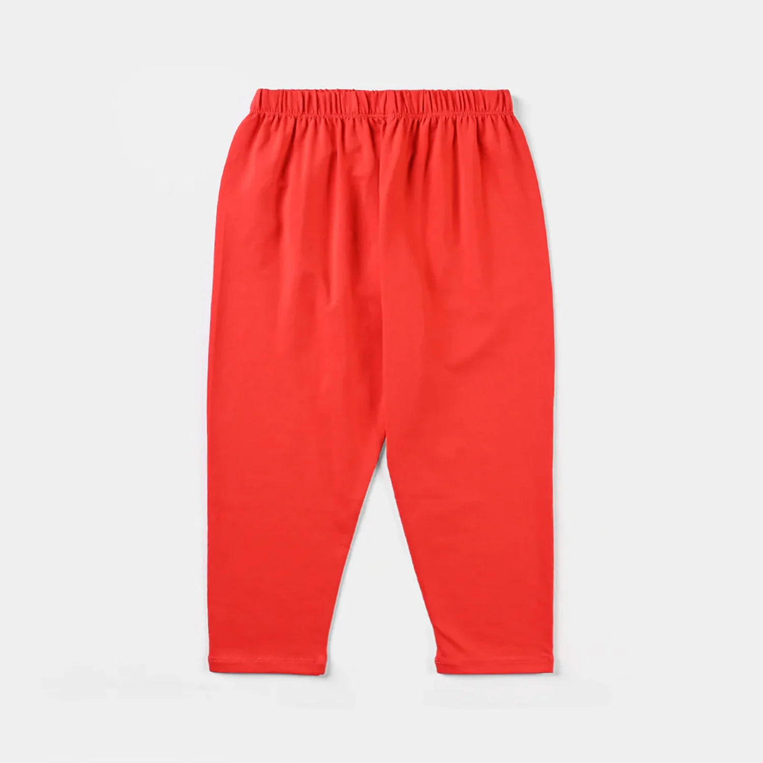 Infant Girls Lycra Jersey Tights - Red - Image 3