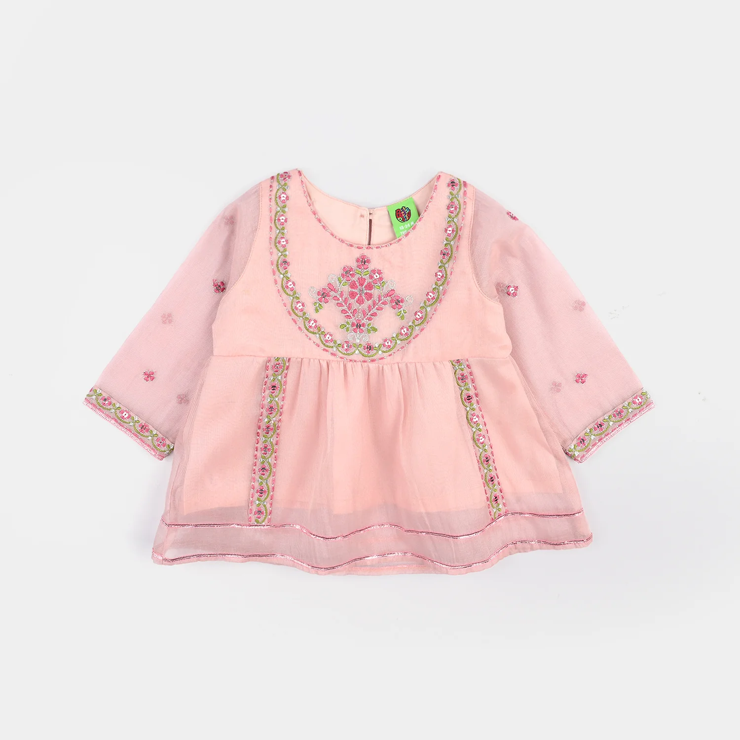 Infant Girls Masoori 2Pcs (Savera) - PINK - Image 2