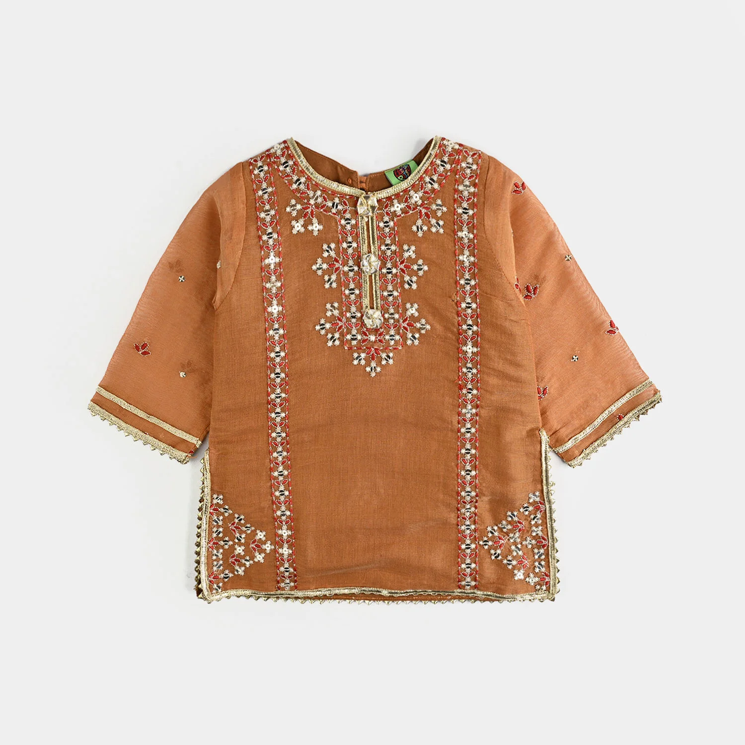 Infant Girls Masori 3Pcs - Orange - Image 2