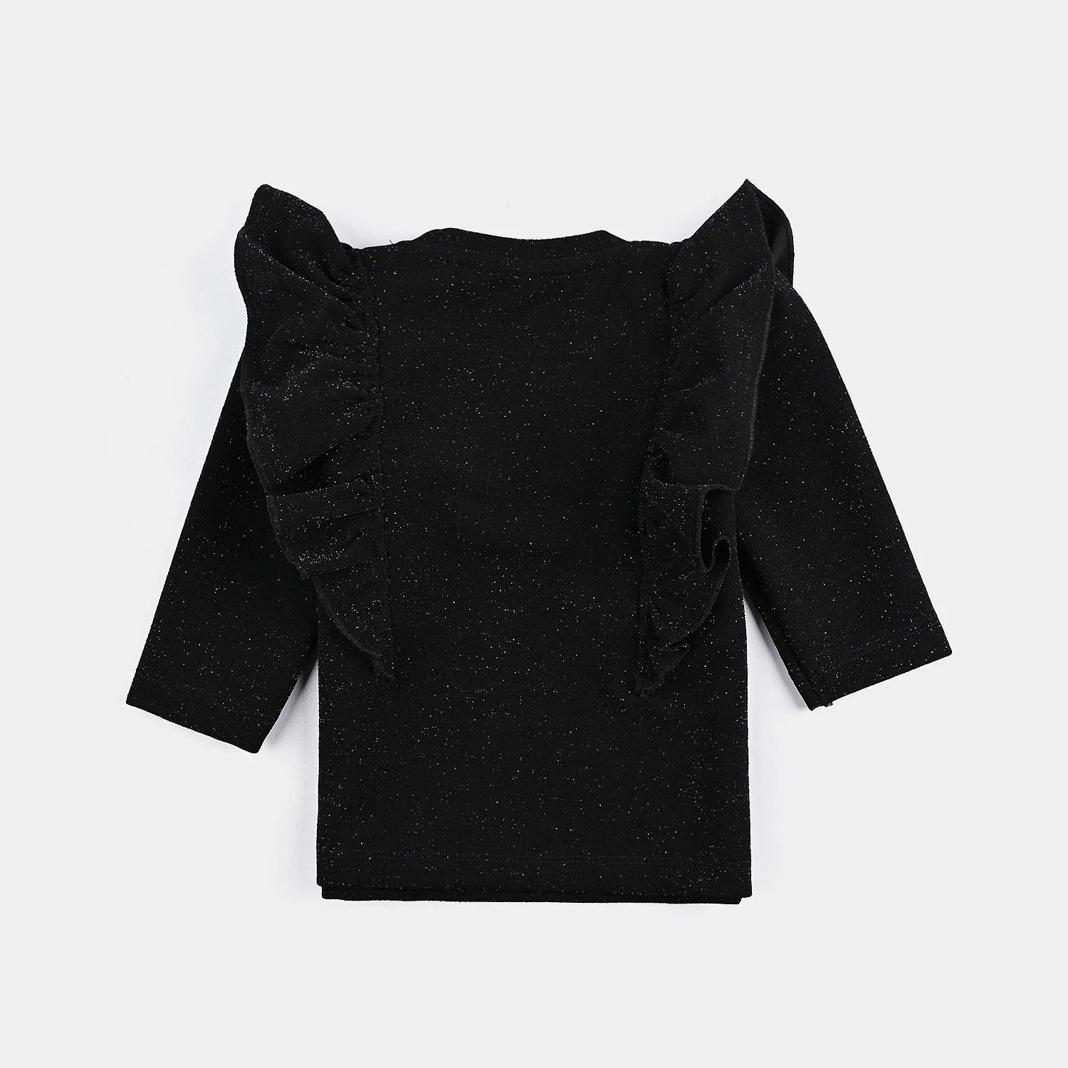 Infant Girls Microfiber Jersey T-Shirt F/S Black LUREX - Image 4