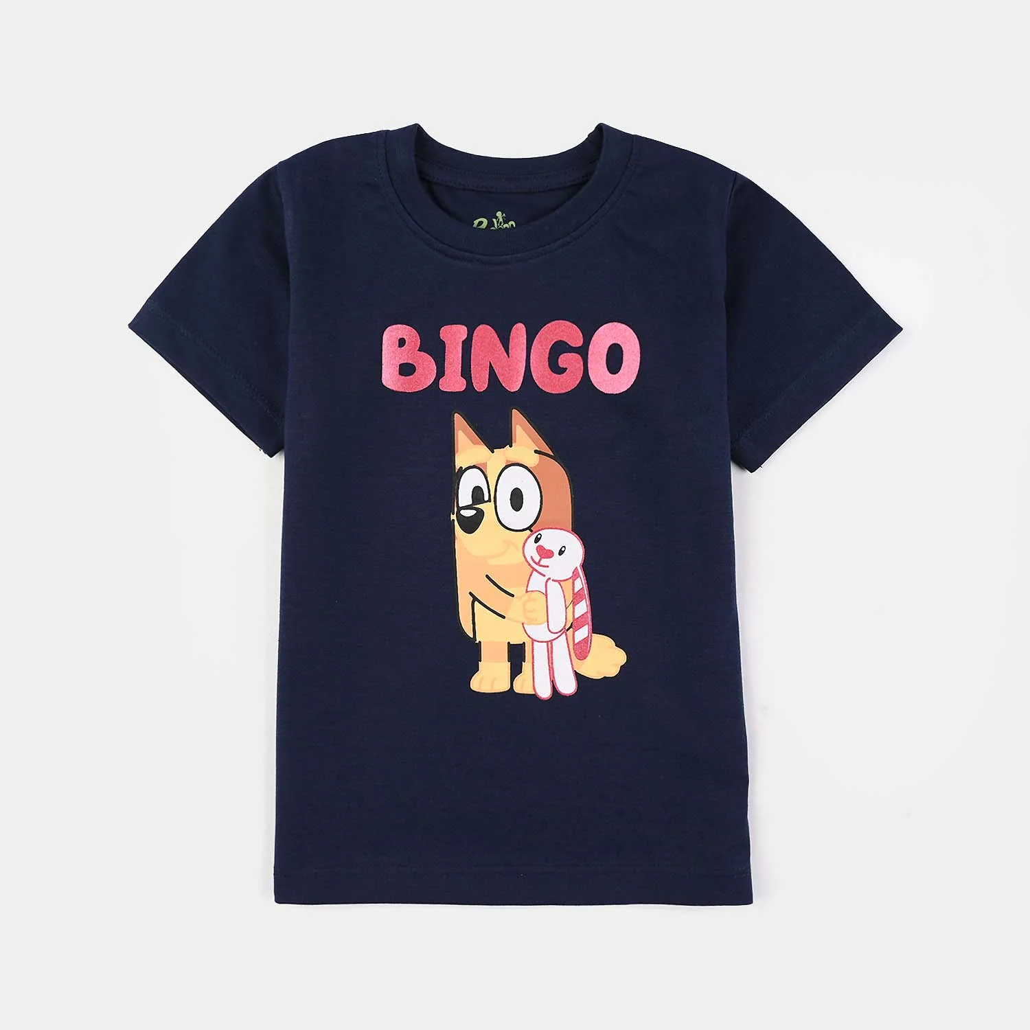 Infant Girls Poly/Cotton Jersey Night Suit (Bingo) - Navy Blue - Image 2