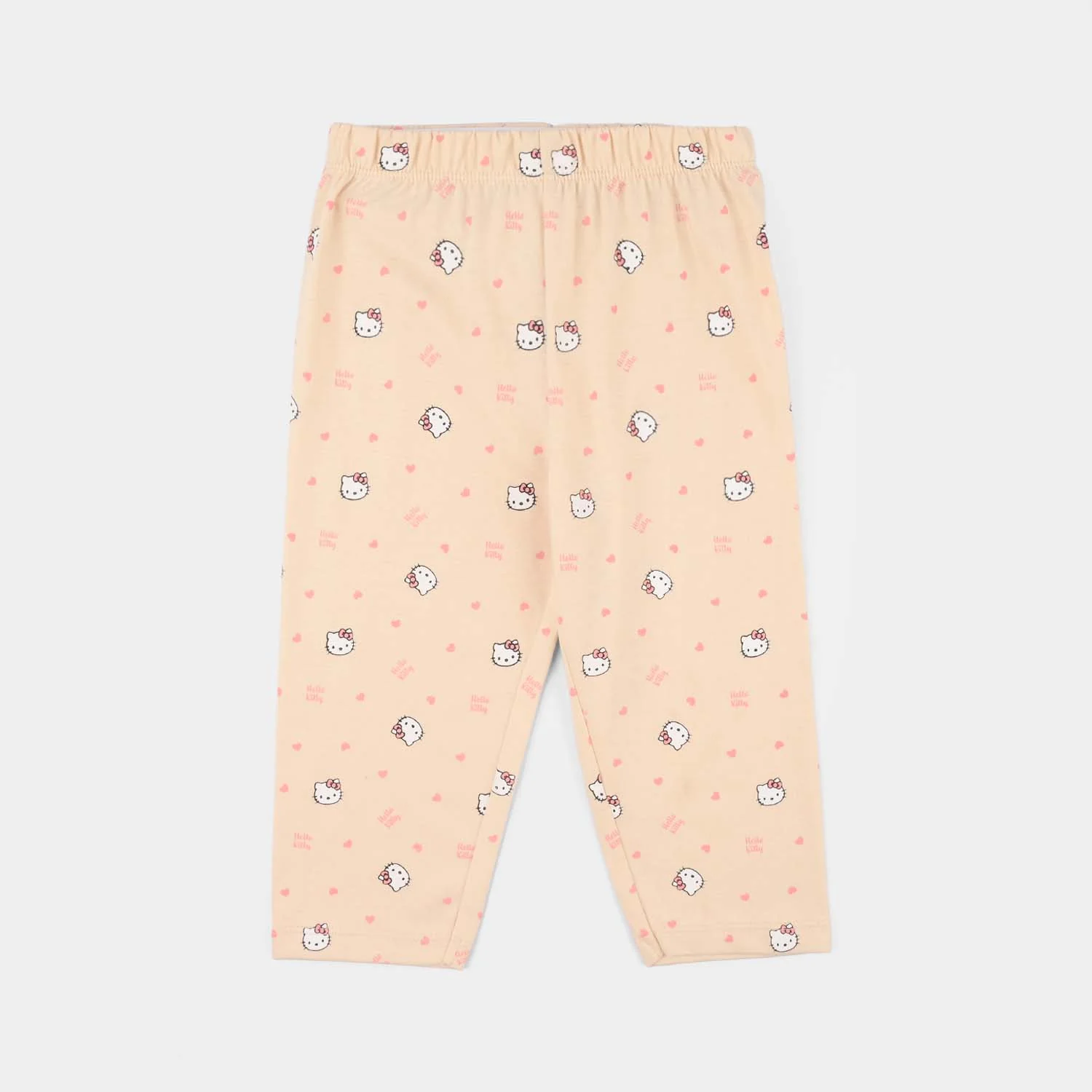 Infant Girls PC Jersey Night Suit (Character) - Sand - Image 4