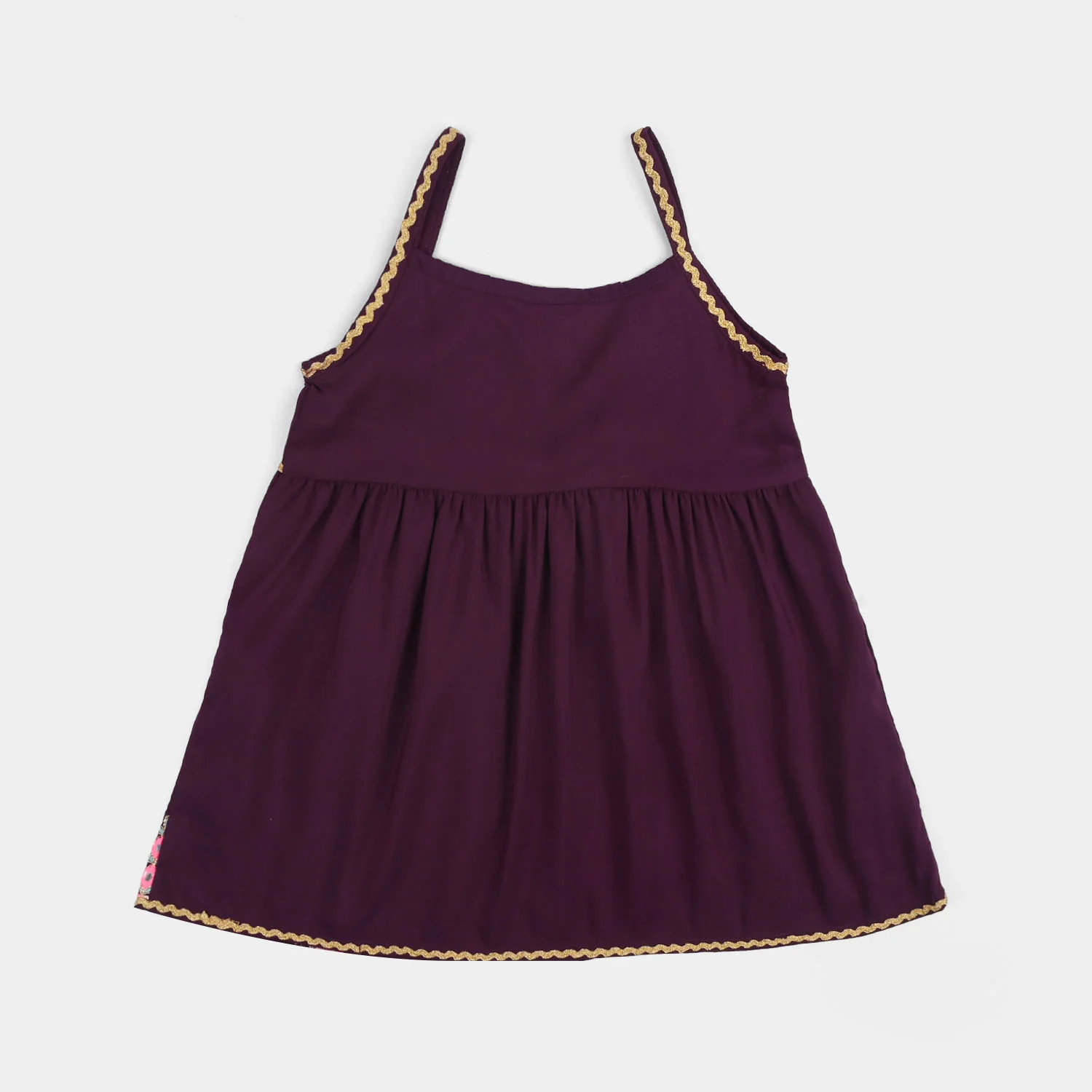Infant Girls Poly Cambric 2-Piece Set (Maehka Gul) - Purple - Image 10