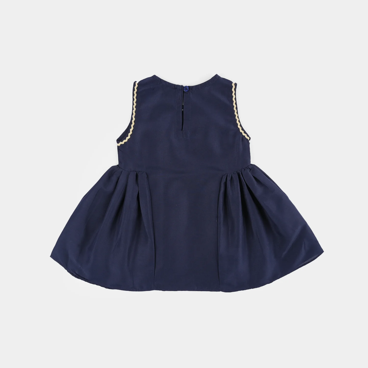Infant Girls Embroidered Poly Cambric 2-Piece Suit (Chulbuli) - Navy - Image 7