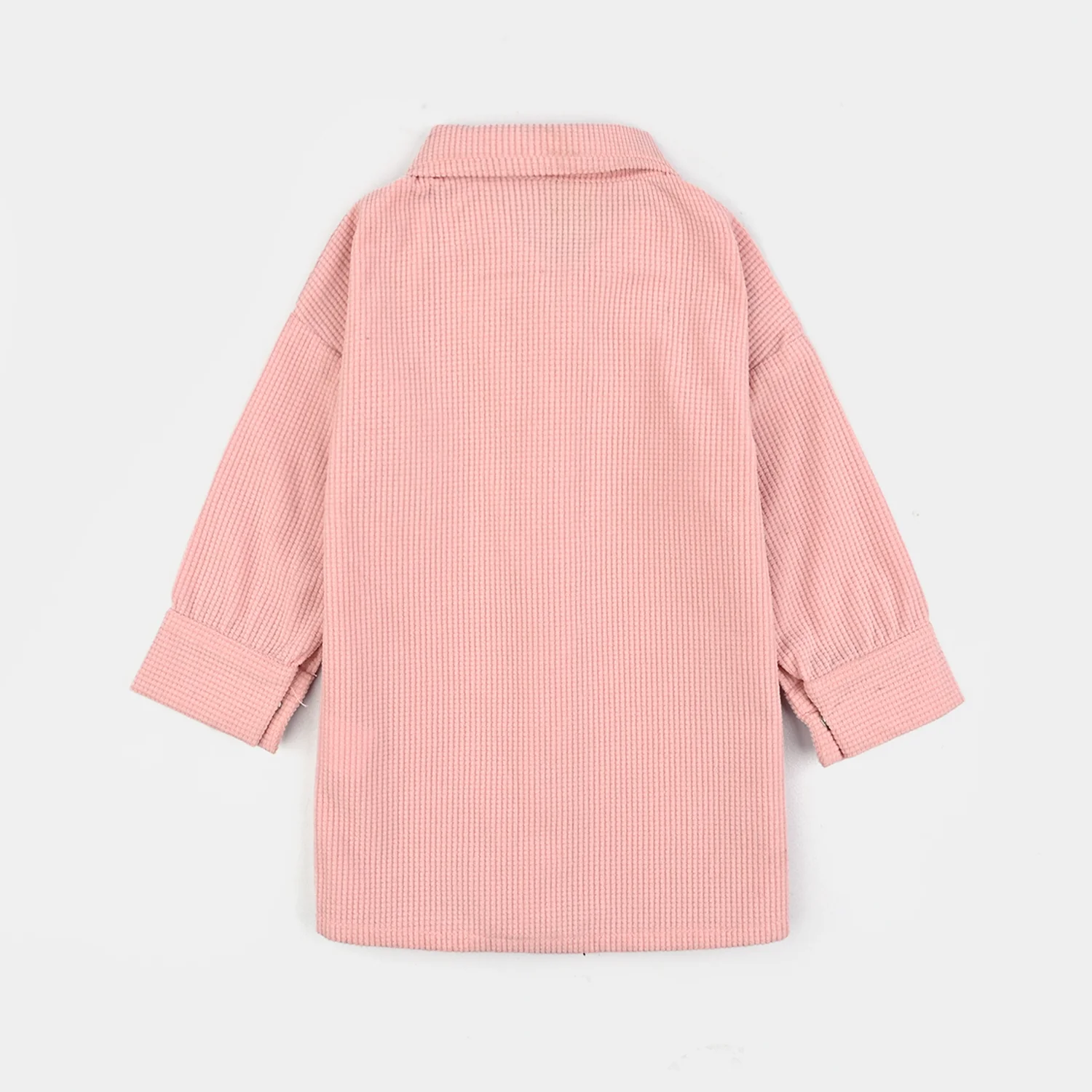 Infant Girls Poly Crinkle Emb Top Butterfly-Pink - Image 4