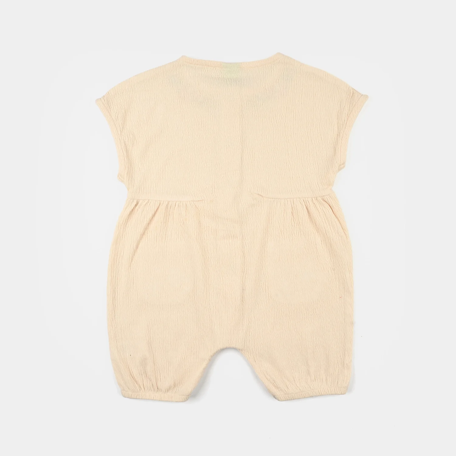 Infant Girls Poly Crinkle Knitted Romper (Little Buds) - Yellow - Image 5