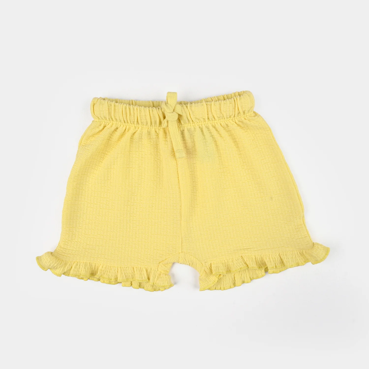 Infant Girls Poly Crinkle Knitted Suit (Daisy Chain) - Yellow - Image 4