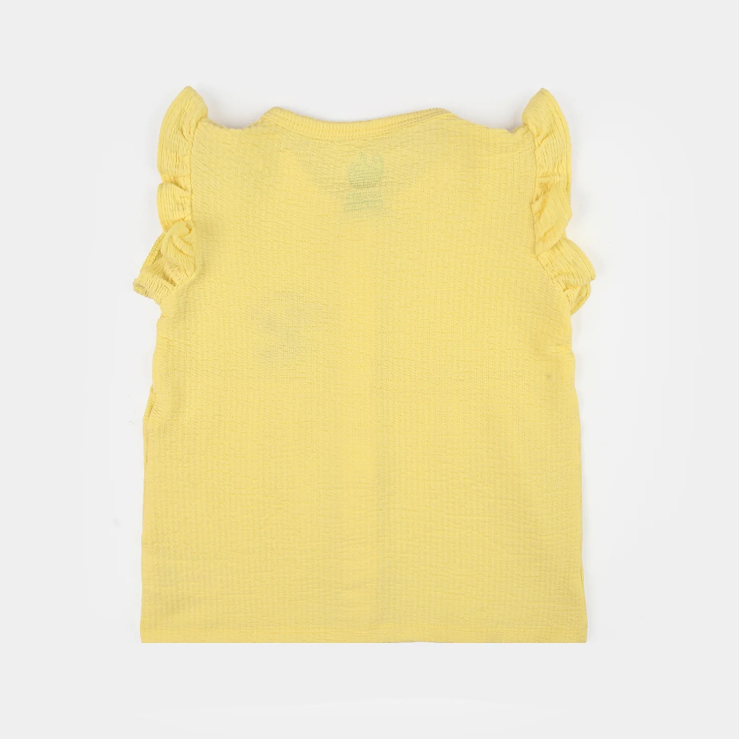 Infant Girls Poly Crinkle Knitted Suit (Daisy Chain) - Yellow - Image 5