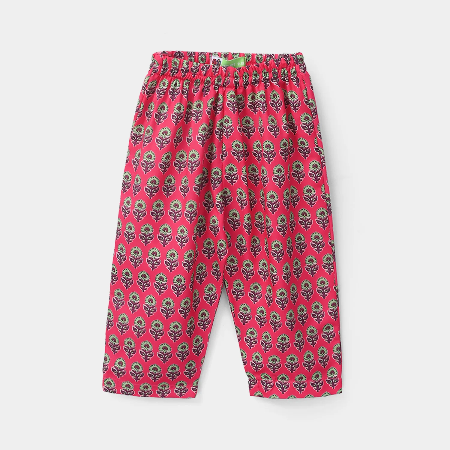 Infant Girls Poly Mesh Printed 2 Pcs - Berry - Image 5