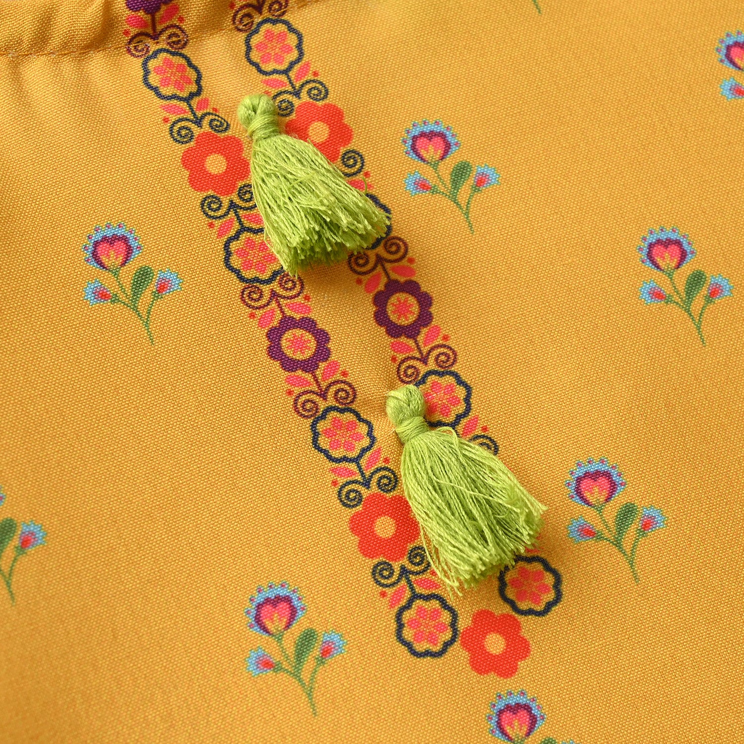 Infant Girls Poly Mesh Printed 2 Pcs Sunny-Mustard - Image 5