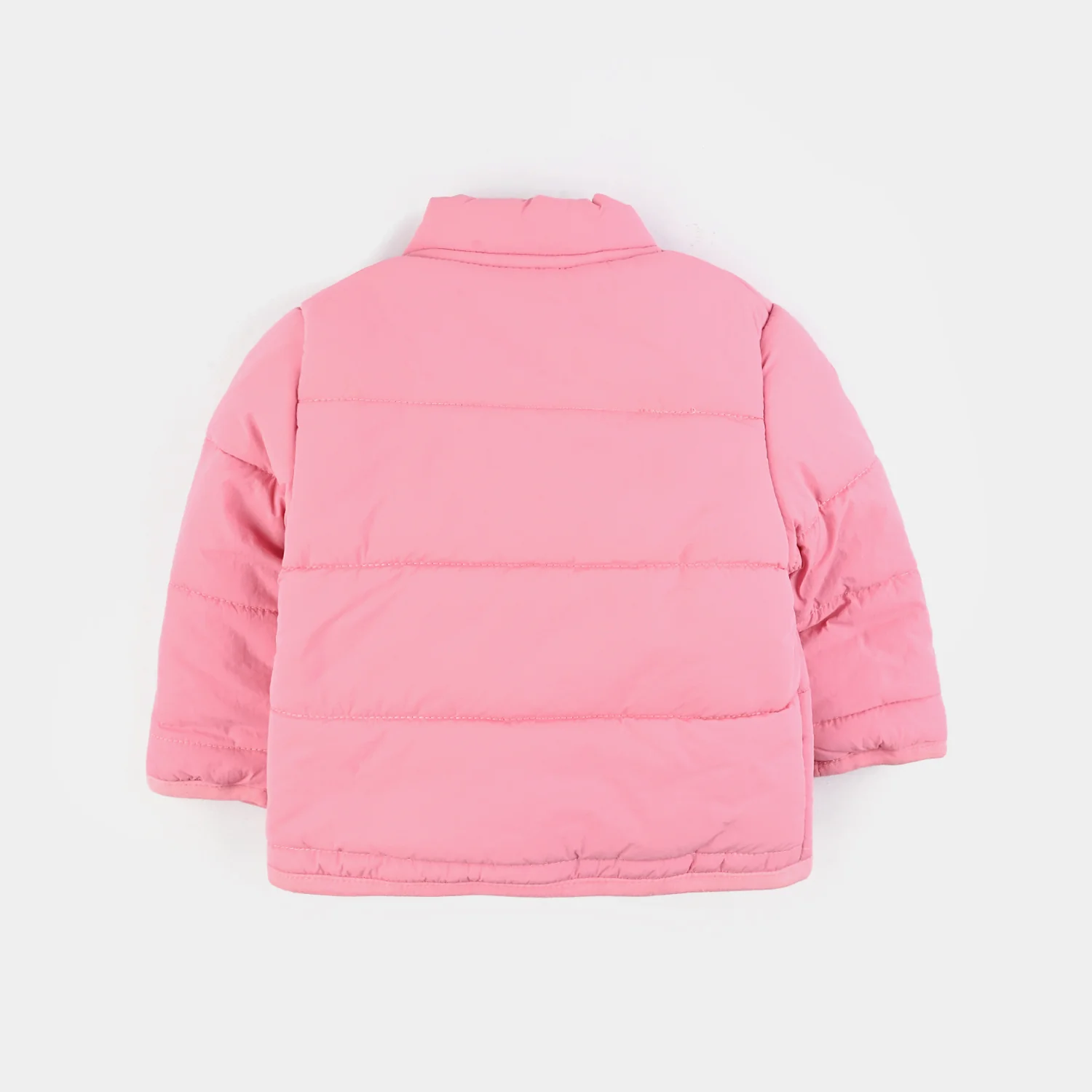 Infant Girls Quilted Jacket F/S-Pink - Image 3