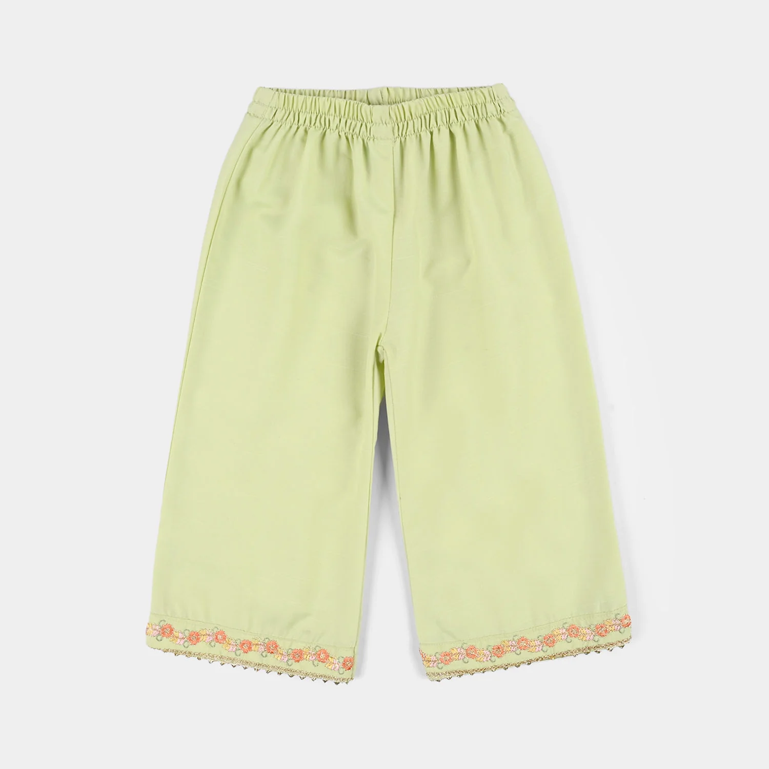 Infant Girls Raw Silk 2-Piece Set (Laddoo Rani) - Pista Green - Image 6