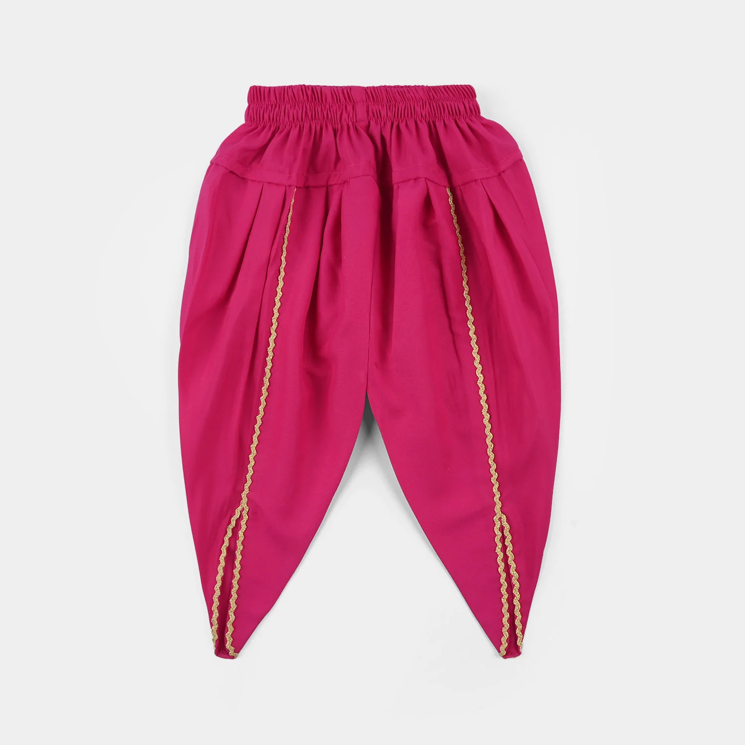Infant Girls Raw Silk 2-Piece Set (Mah-E-Rang) - Shocking Pink - Image 10