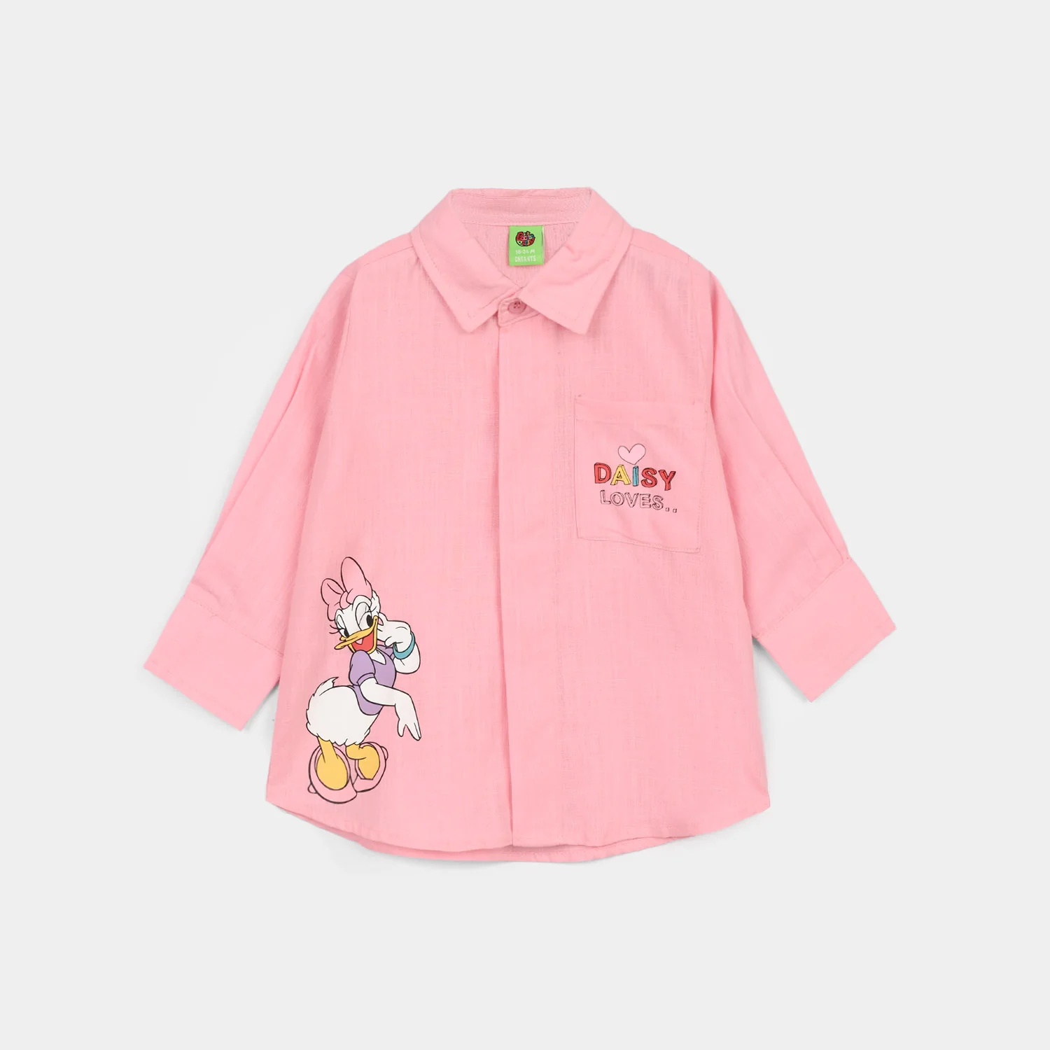 Infant Girls Raw Silk Casual Top - Dusky Pink