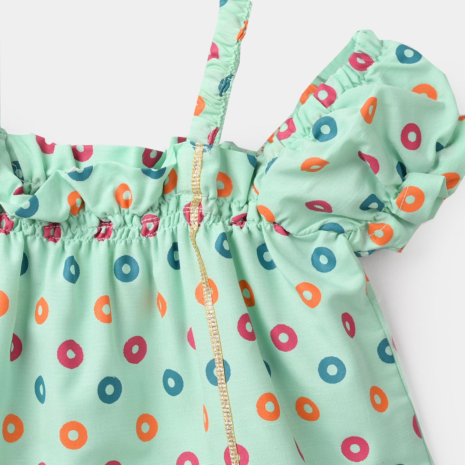 Infant Girls Raw Silk 2Pcs - Mint Green - Image 6