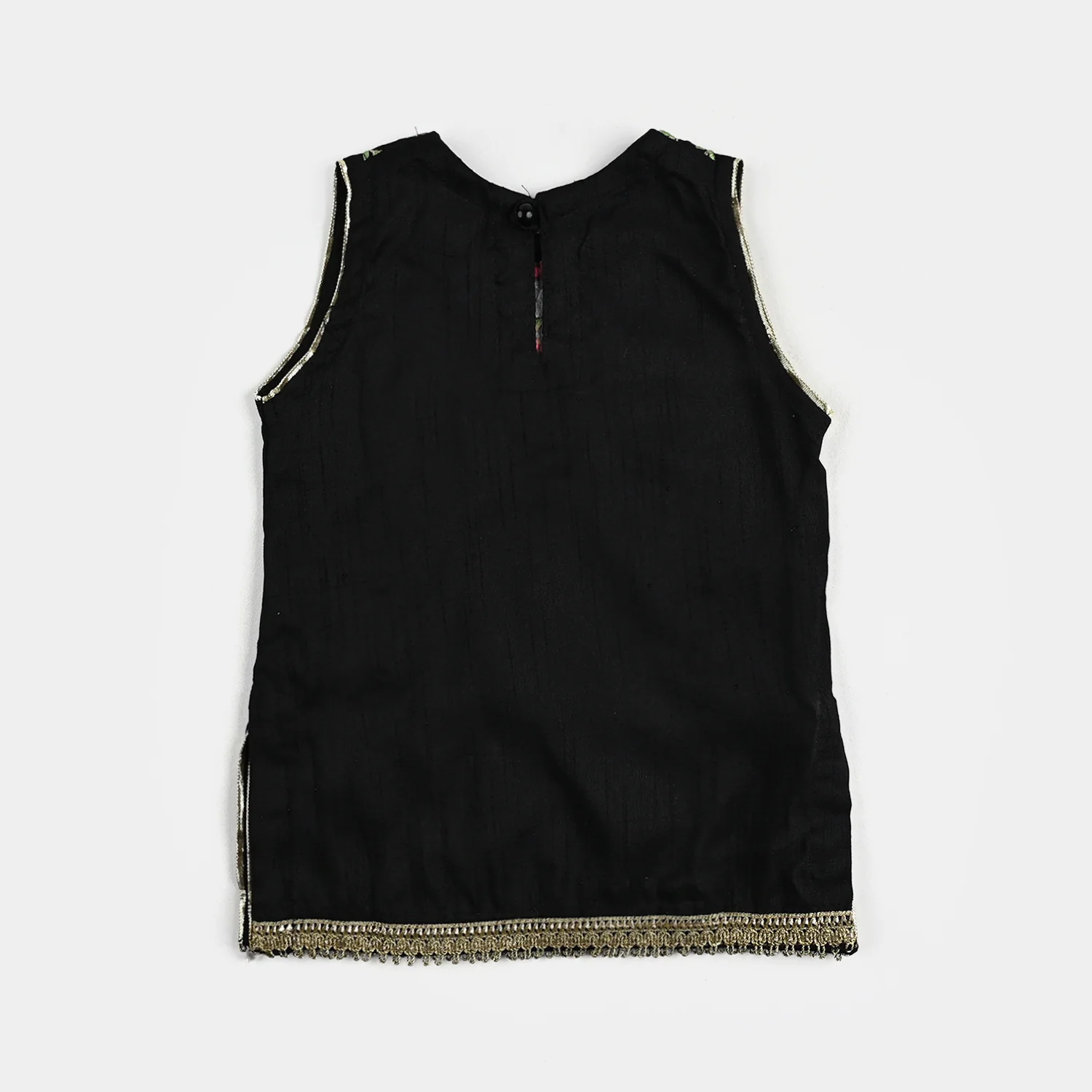 Infant Girls Raw Silk Fancy 2Pcs Little Beauty-BLACK - Image 5