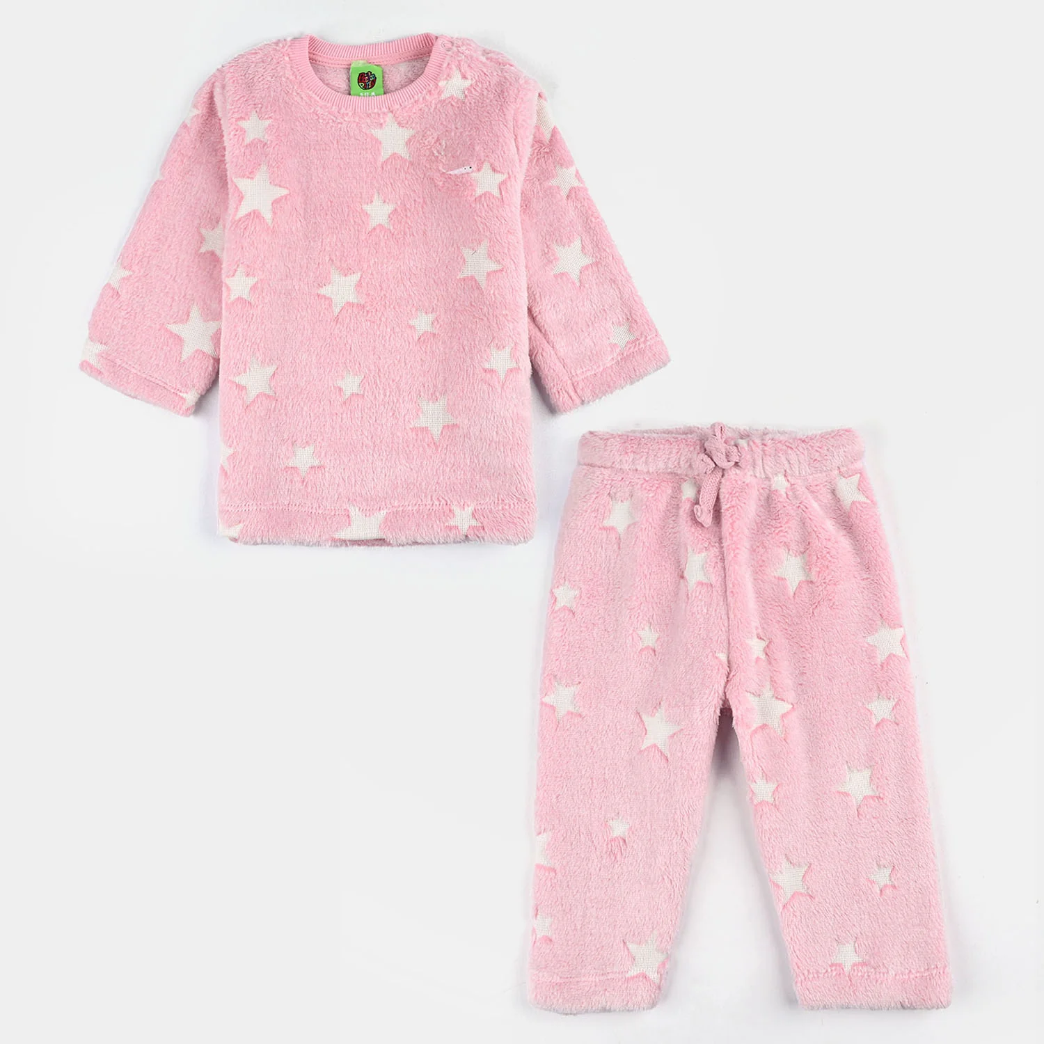 Infant Girls Sherpa Suit - Pink