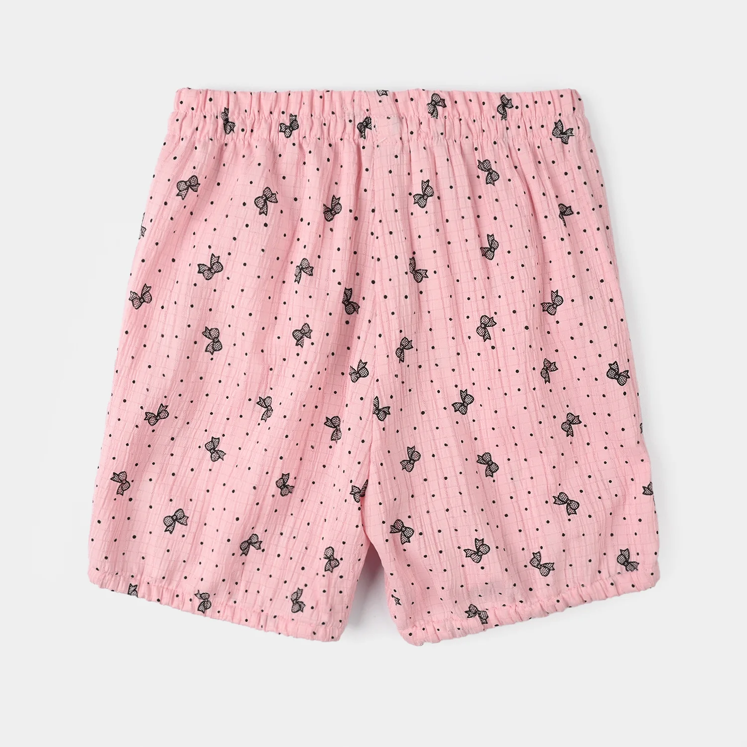 Infant Girls Poly Crinkle Shorts - Pink - Image 3