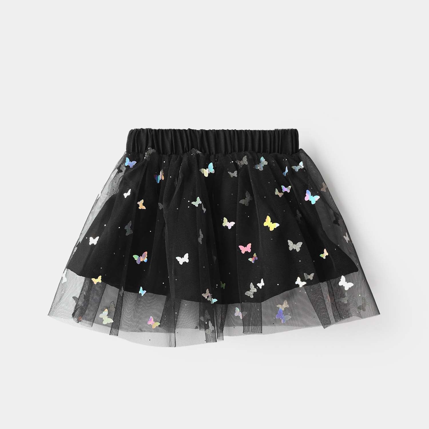 Infant Girls Net Short Skirt - Black - Image 3
