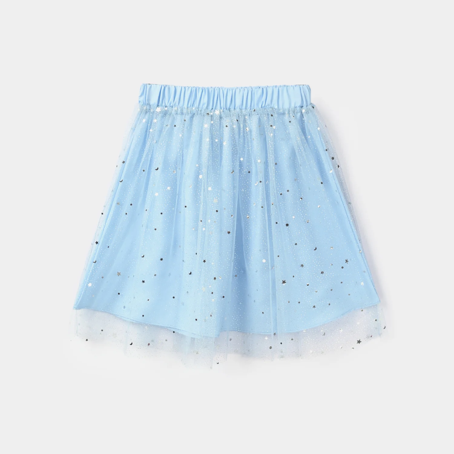 Infant Girls Net Short Skirt (Star) - Light Blue - Image 3