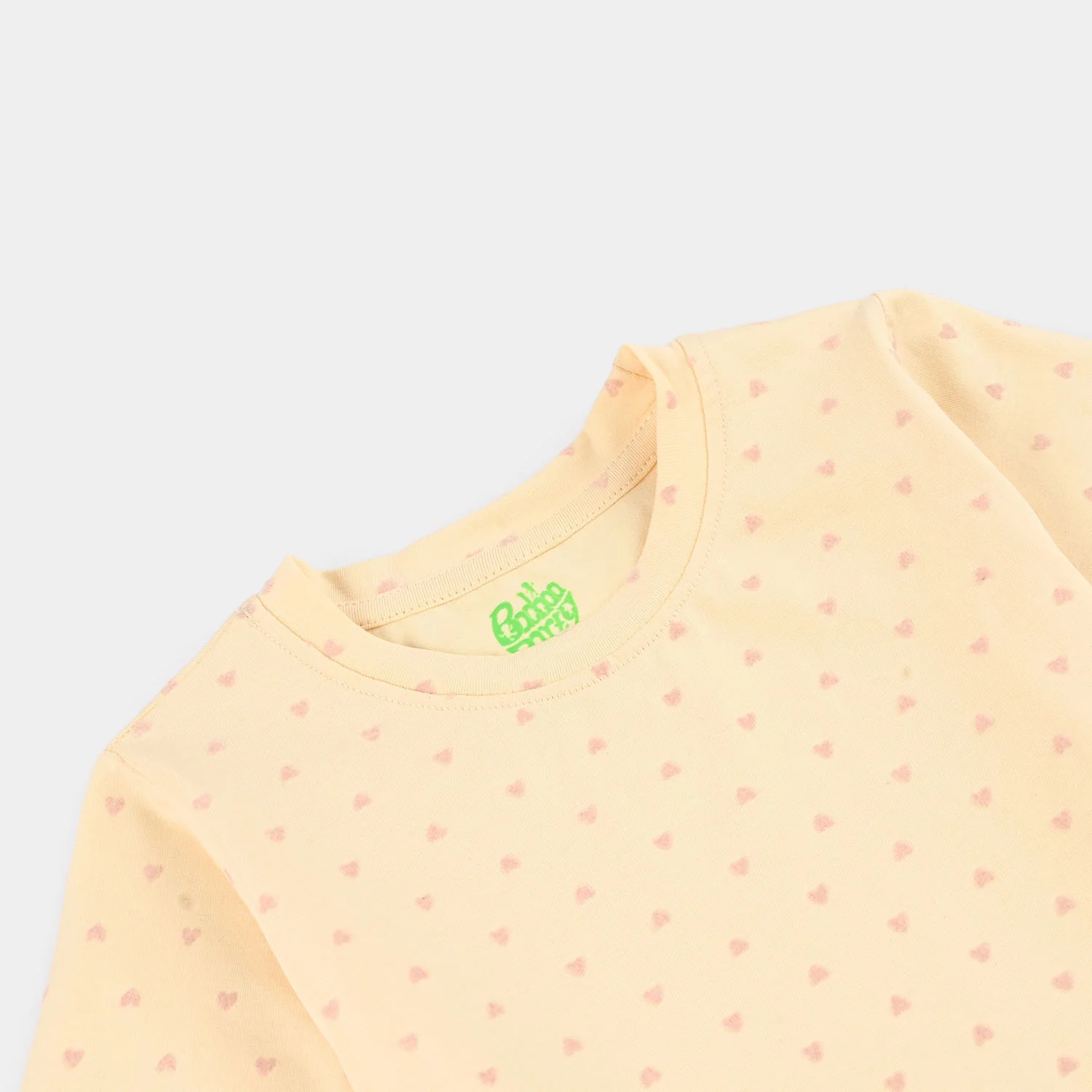 Infant Girls Lycra Jersey T-Shirt - Yellow - Image 2