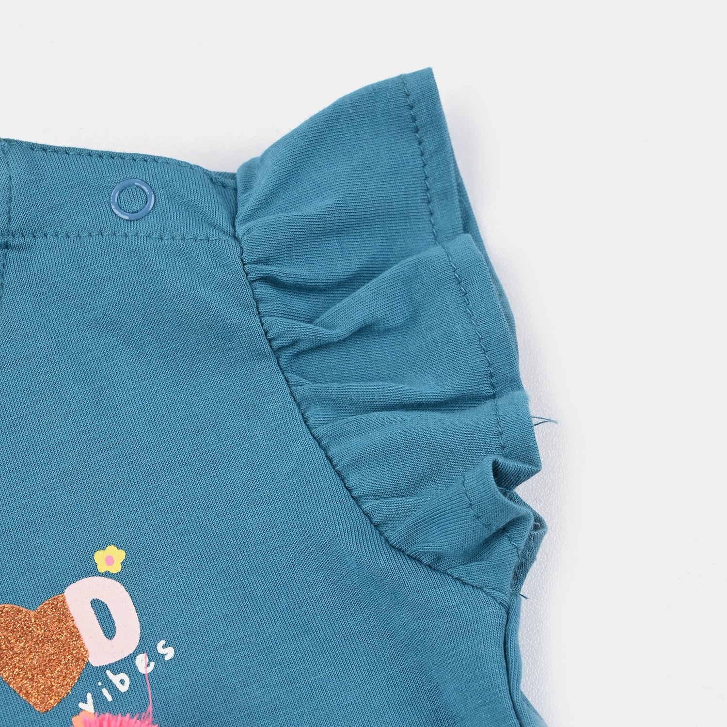 Infant Girls T-Shirts Good Vibes-Mosaic Blu - Image 3