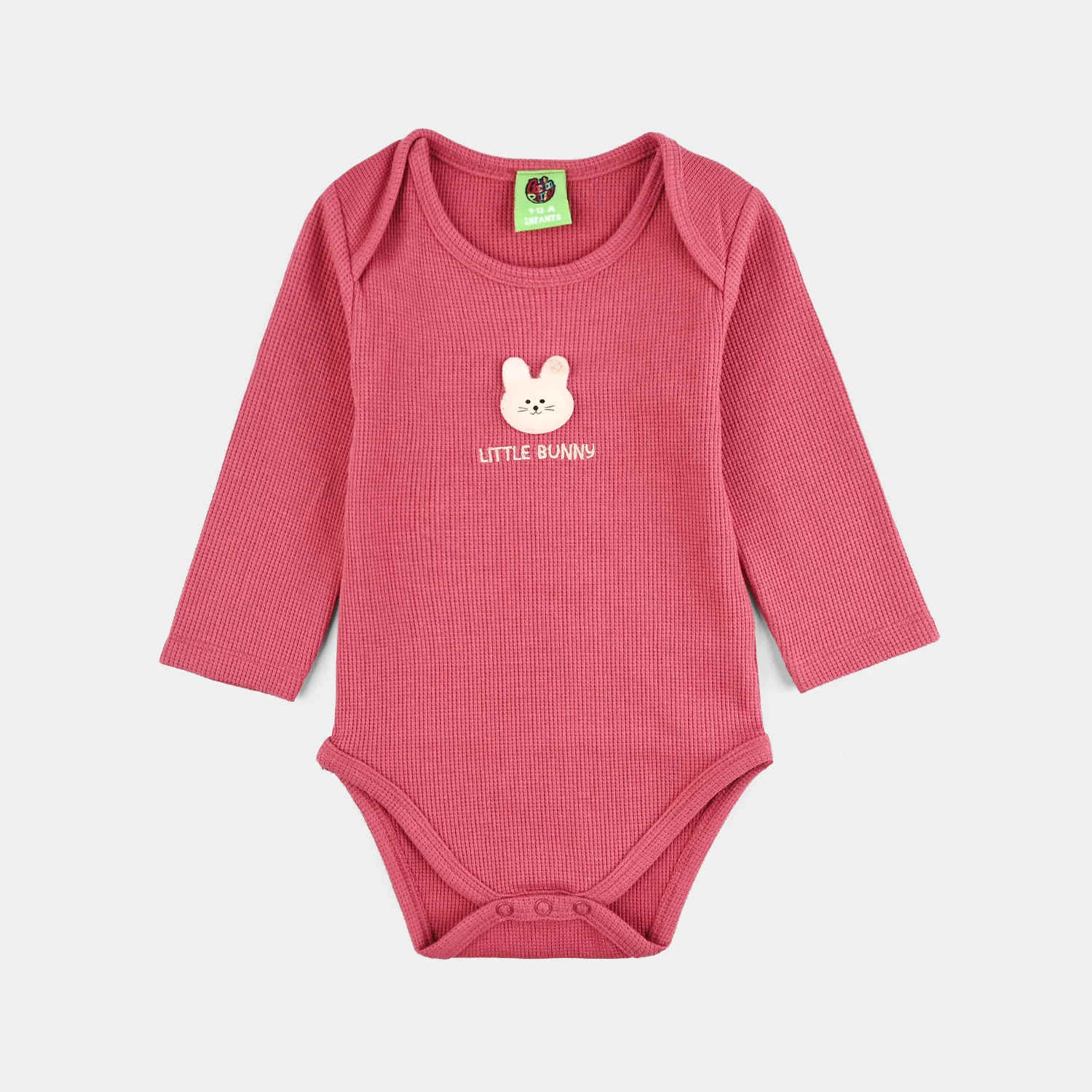Infant Girls Thermal F/S Romper SLATE ROSE