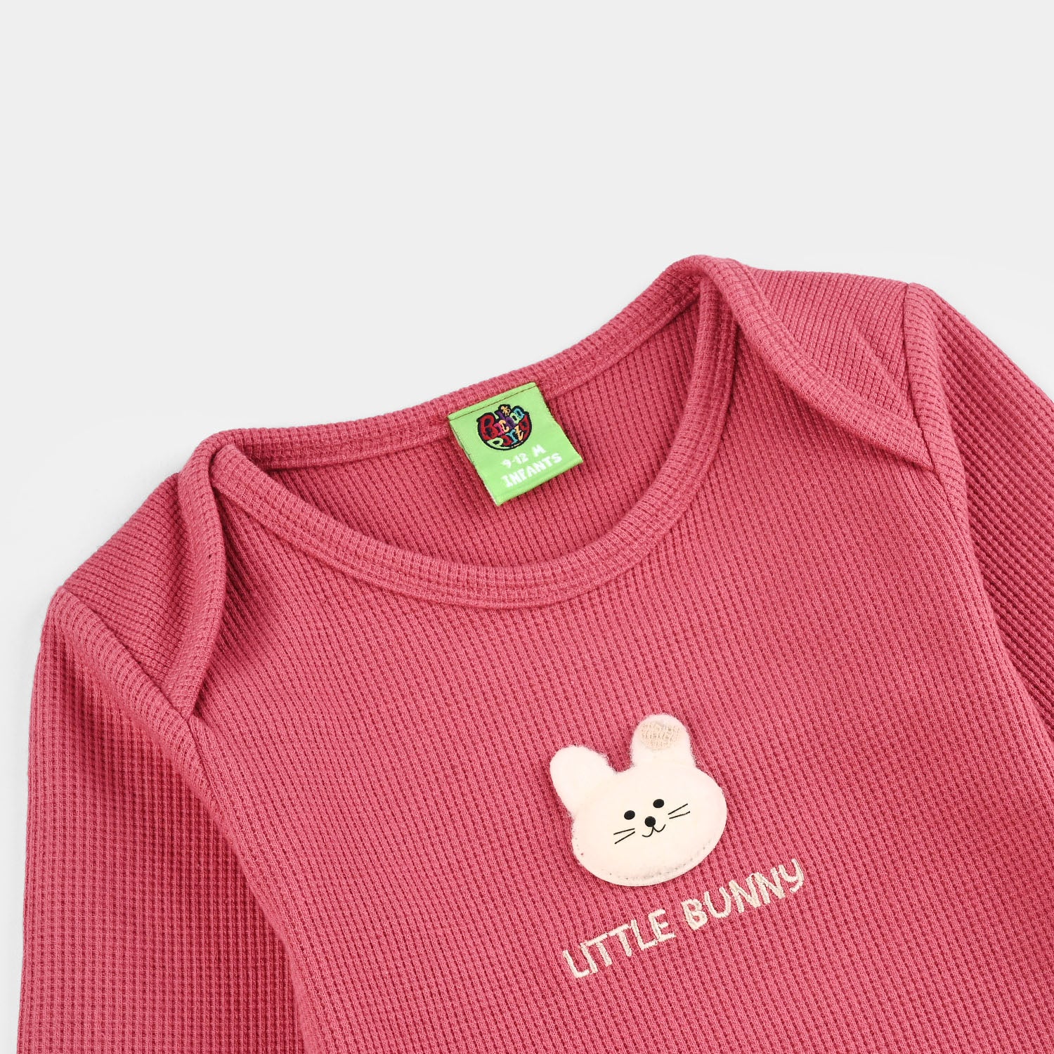 Infant Girls Thermal F/S Romper SLATE ROSE - Image 2