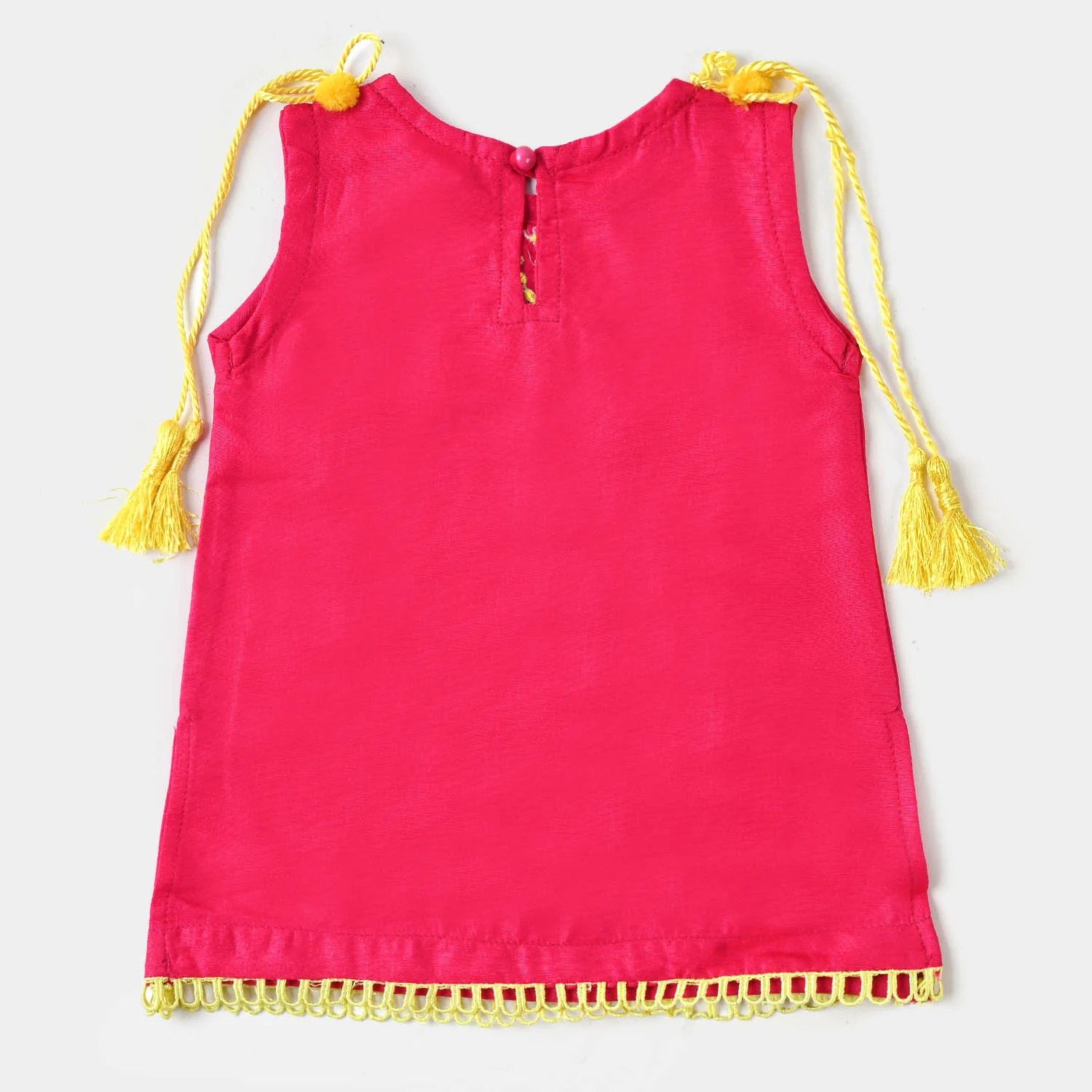 Infant Girls Viscose 2PCs Suit Ruby - Hot Pink - Image 5