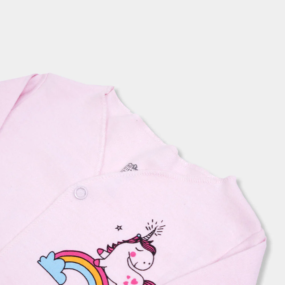 Infant Girls Waist 2 Pcs Set E-C - Pink/White - Image 3