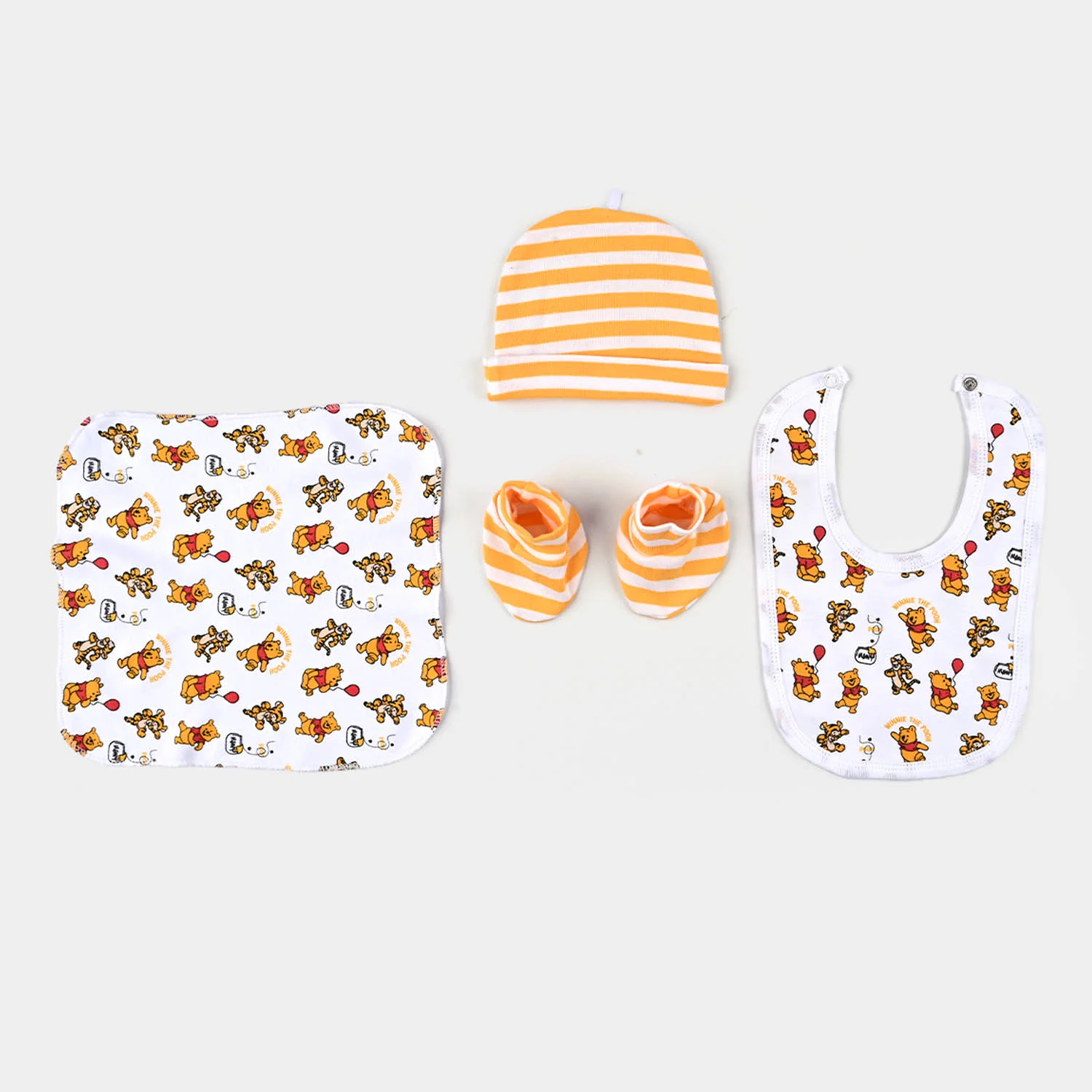 Infant Unisex Cotton Interlock 6 Piece Set Boys-White - Image 3
