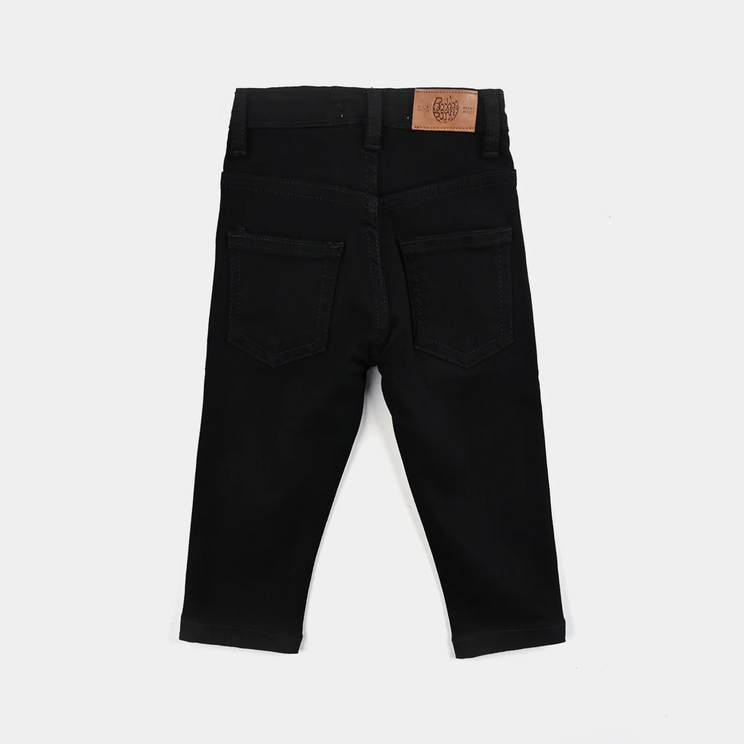 Infant Unisex Denim Stretch Basic Pant - Black - Image 3