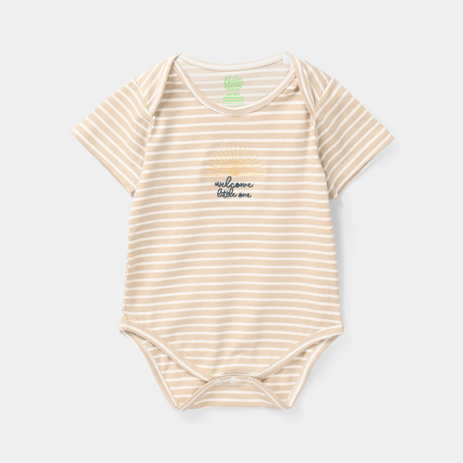 Infant Unisex Jersey/Terry Romper - Yellow