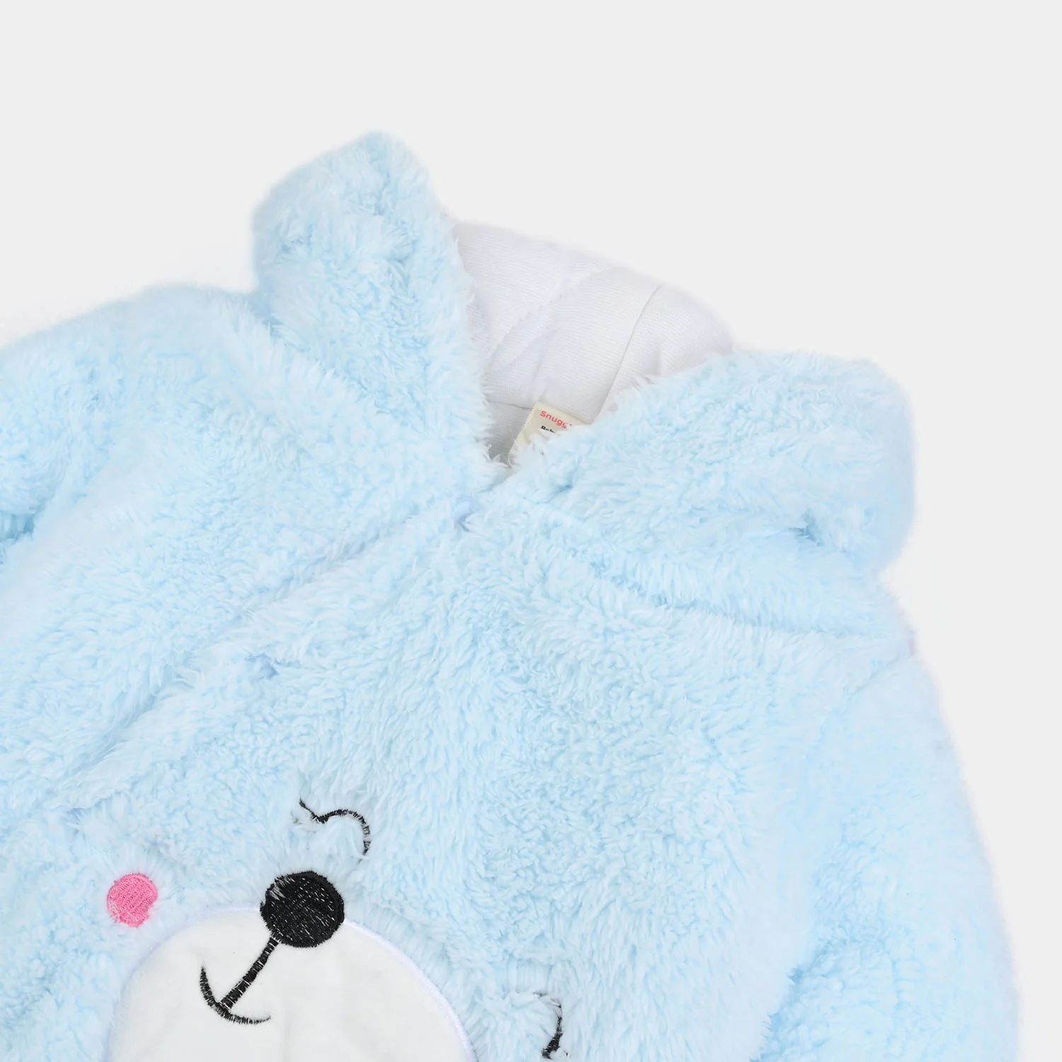 Infant Unisex Faux Fur Romper-Blue - Image 3