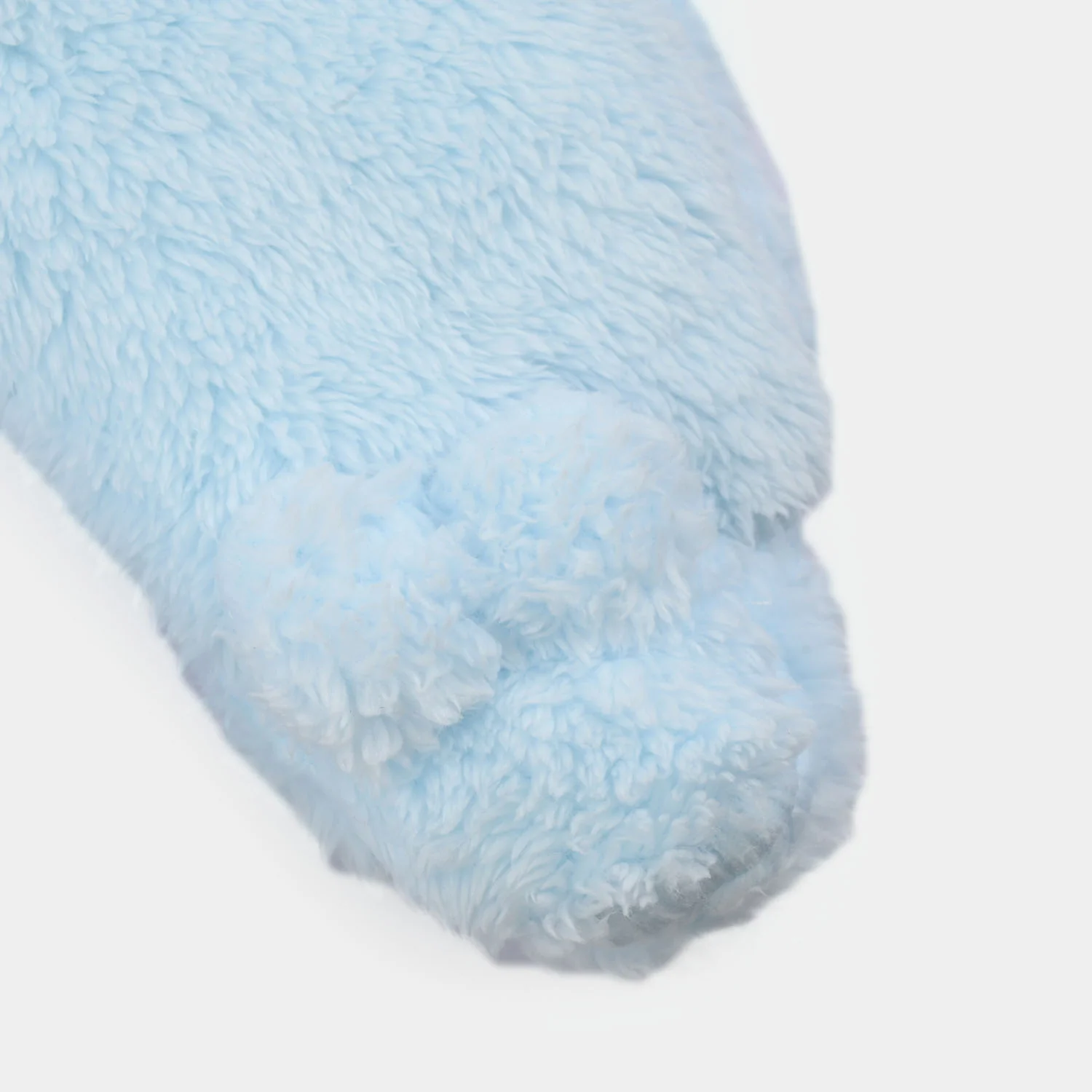 Infant Unisex Faux Fur Romper-Blue - Image 4