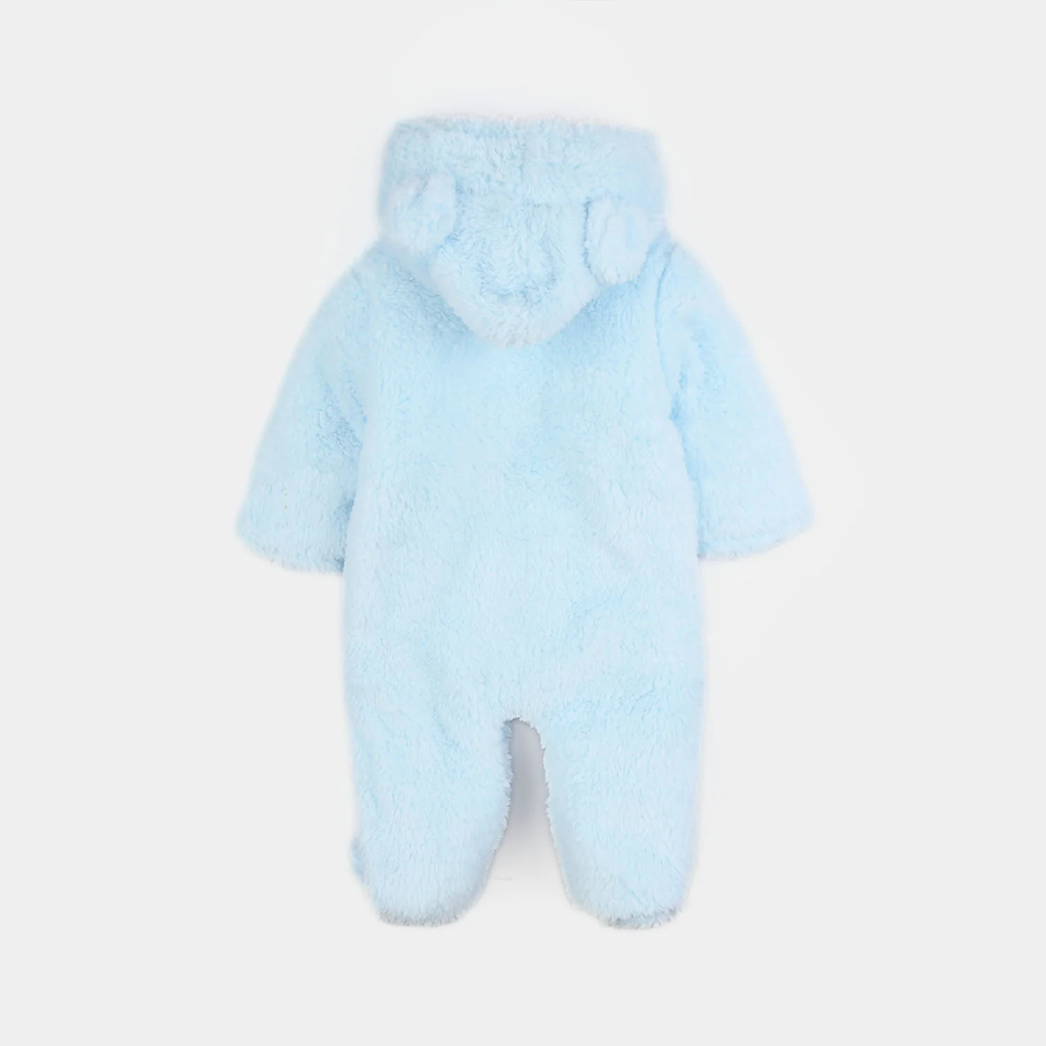 Infant Unisex Faux Fur Romper-Blue - Image 5