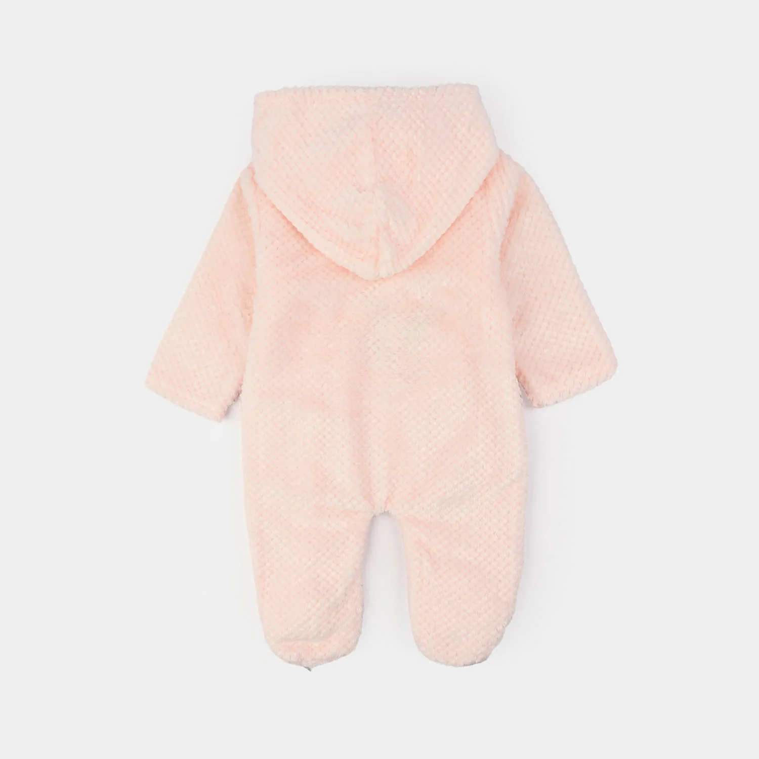Infant Unisex Faux Fur Romper-PINK - Image 4