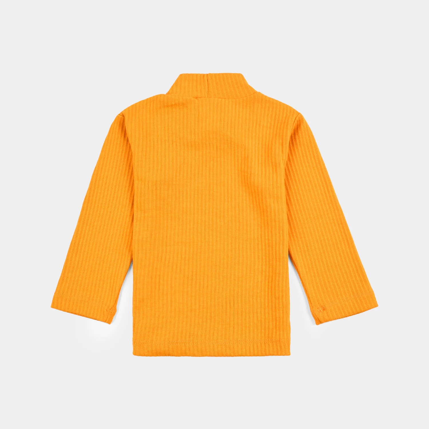 Infant Unisex Rib Turtle Neck T-Shirt - Sun Flower - Image 3