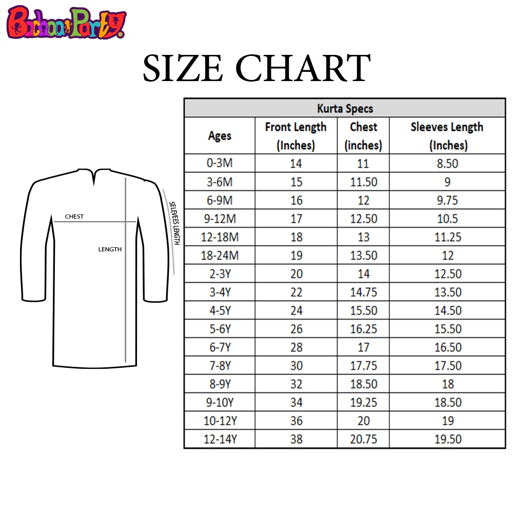 Infant Boys Digital Print Kurta Deep Sea - Blue - Image 5