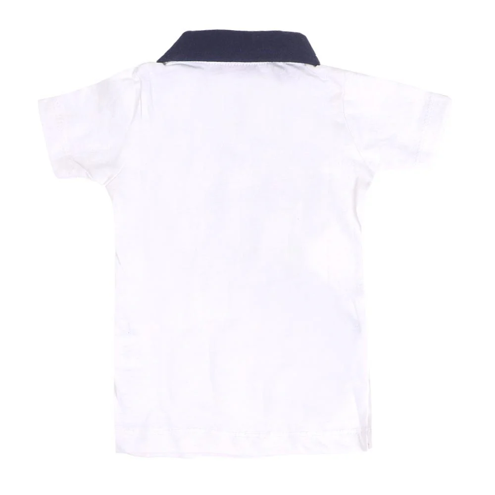 Infants Boys Suit 2 Pcs Star Embroidered - White - Image 3