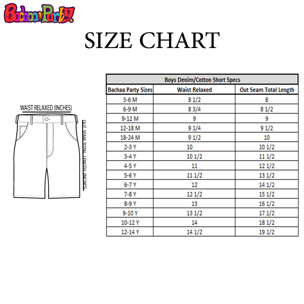 Infant Flash Denim Short For Boys - Navy Blue - Image 5