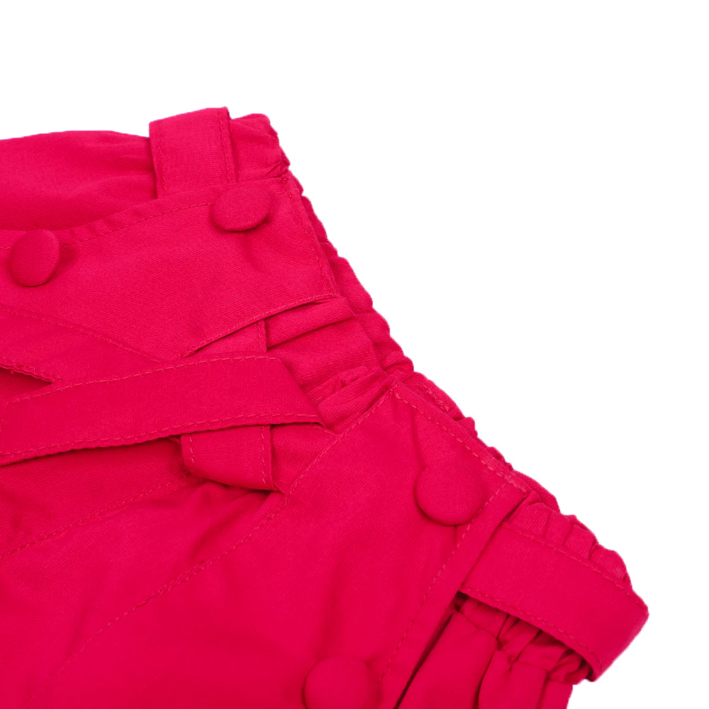 Infant Girls Cotton Shorts 6Btn - FUSSIA - Image 2