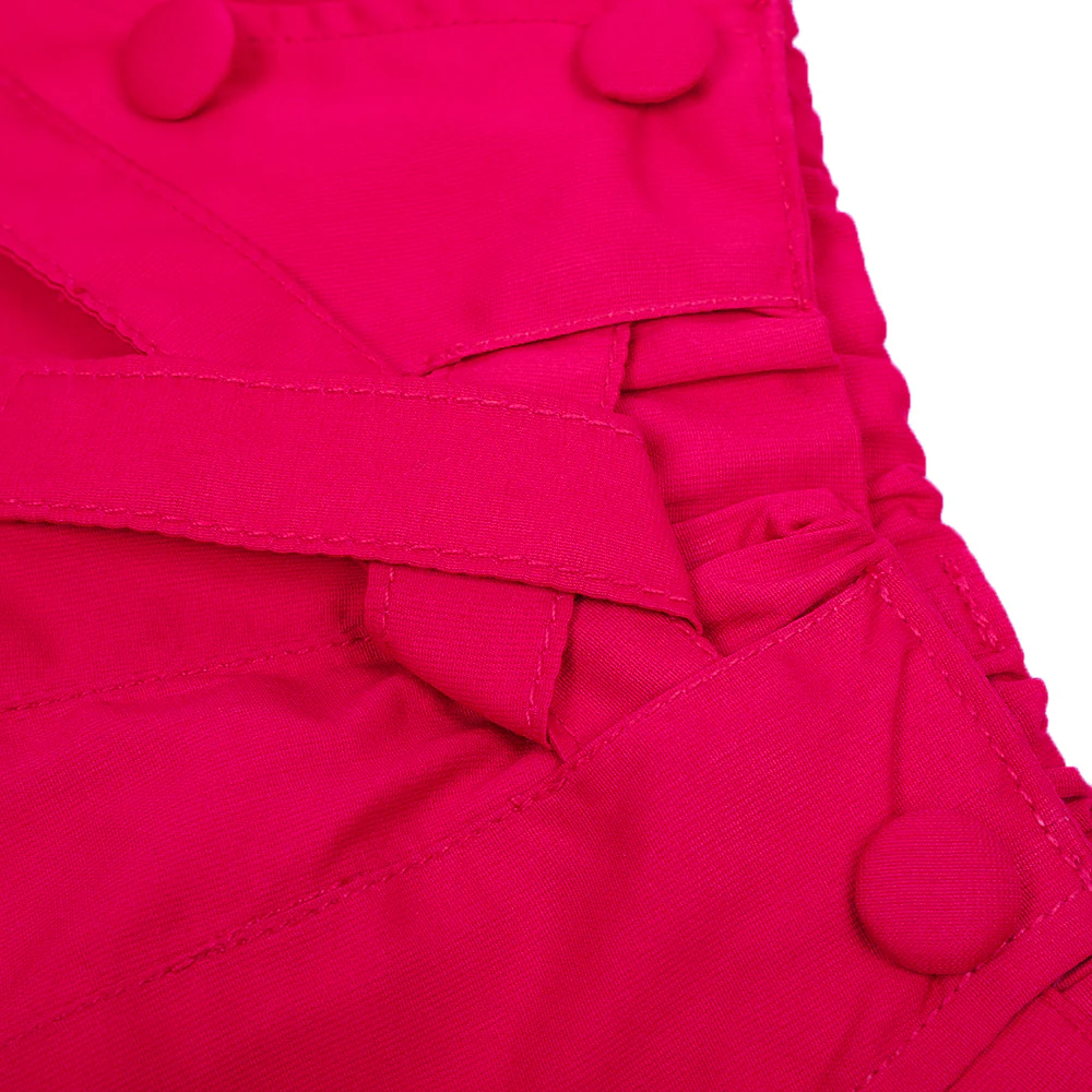 Infant Girls Cotton Shorts 6Btn - FUSSIA - Image 3