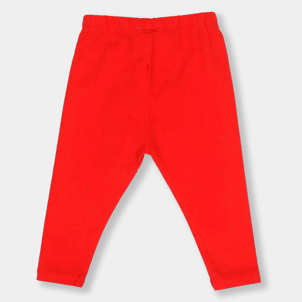 Infant Girls Tights Basic E-C  - Red - Image 3