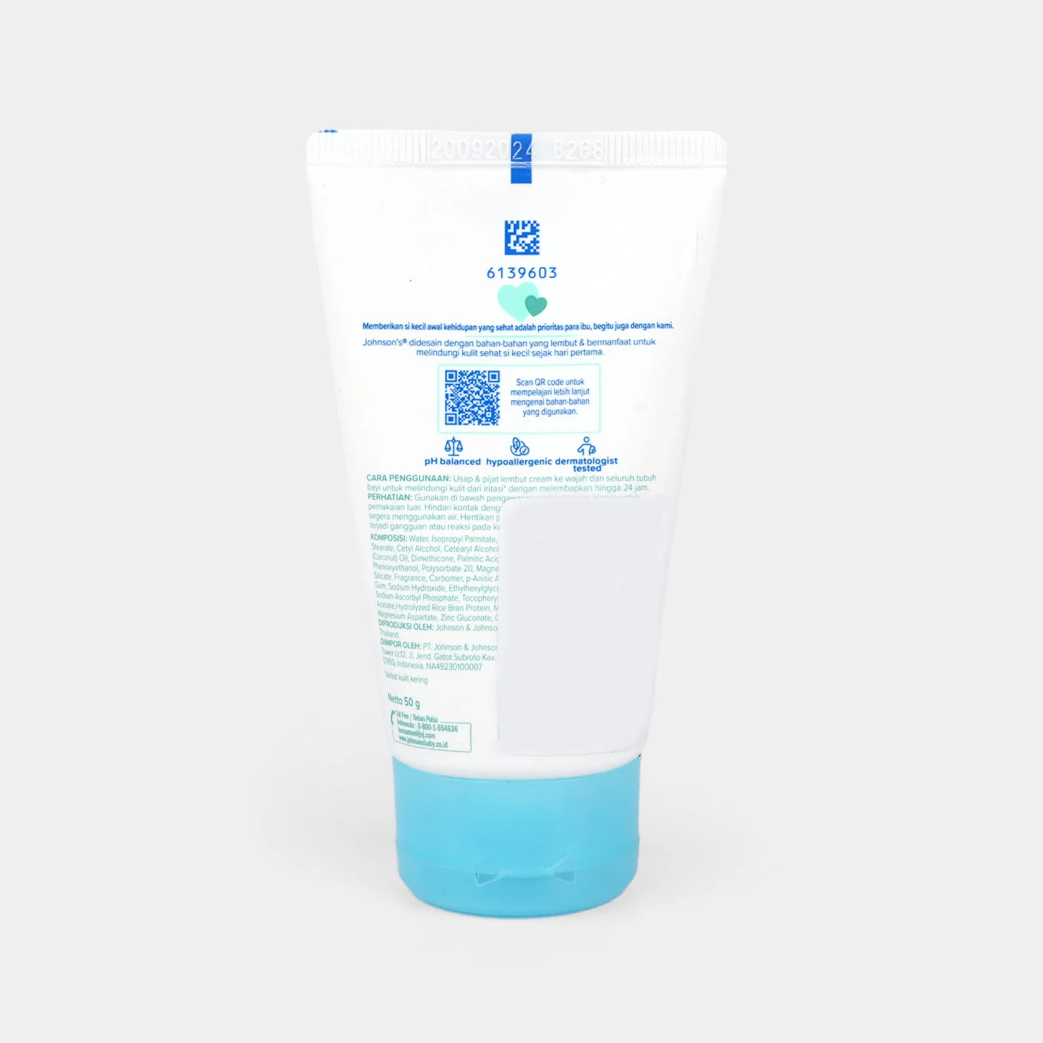 Johnson's Baby Milk + Rice Cream | 50G - Image 3